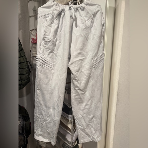 Free People Movement  White Wide Leg Sweatpants - Picture 2 of 6
